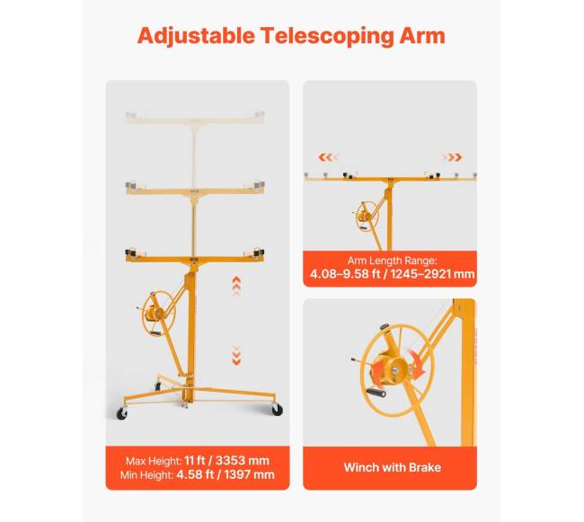 3353 mm gipso kartono keltuvas su reguliuojama teleskopine rankena2