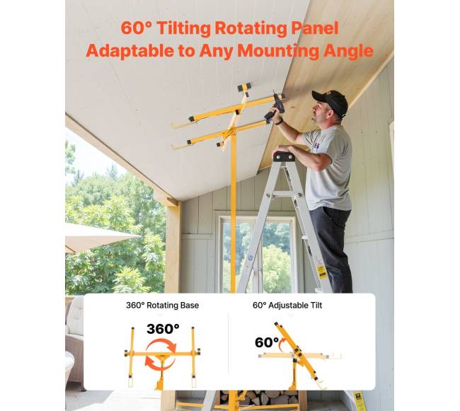 3353 mm gipso kartono keltuvas su reguliuojama teleskopine rankena3