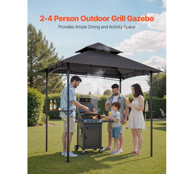 Lauko kepsninės pavėsinė 2,43 x 1,5 m1