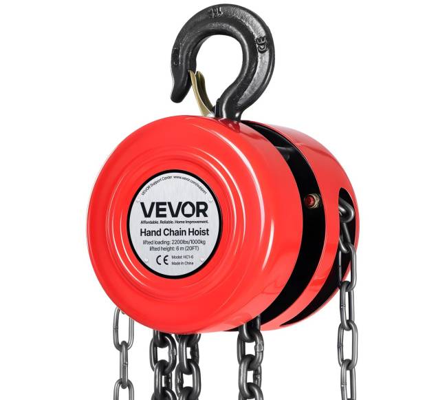 Rankinis grandininis keltuvas, 1 tonos talpa8