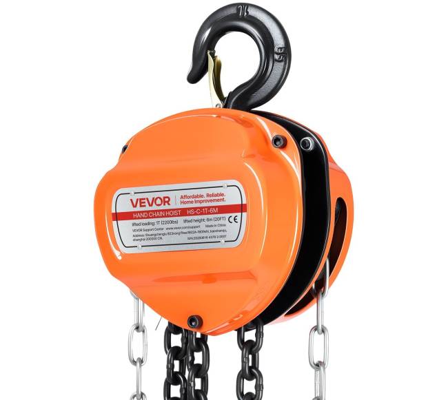 Rankinis grandininis keltuvas, 1 t, 6 m8