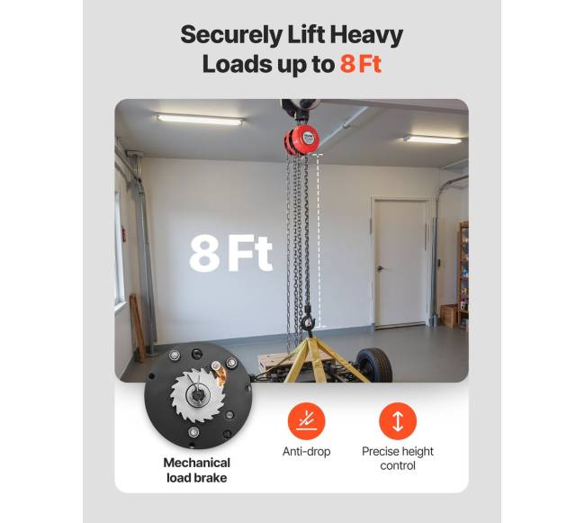 Rankinis grandininis keltuvas, 1 tonos talpa2