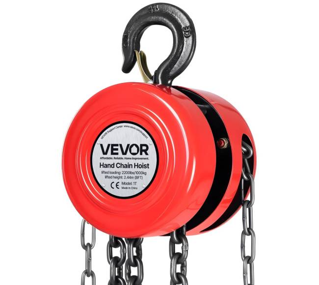 Rankinis grandininis keltuvas, 1 tonos talpa8