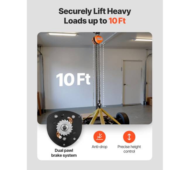 Rankinė grandinė, 12 tonos, 3 m aukštis2