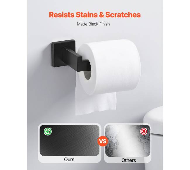 Juodas vonios aksesuarų komplektas, 5 dalių4