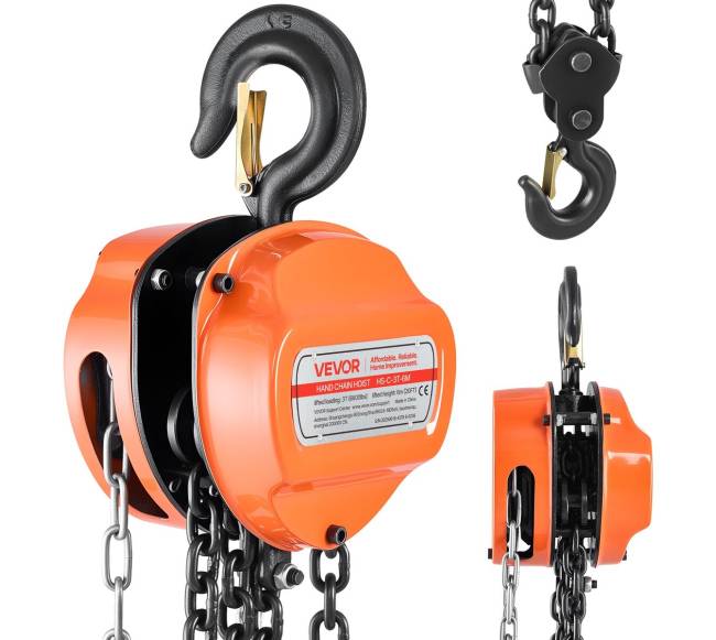 Rankinis grandininis keltuvas, 3 t, 6 m0