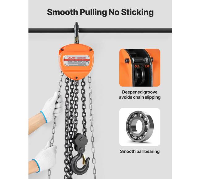 Rankinis grandininis keltuvas 2 tonų su galv. grandine3