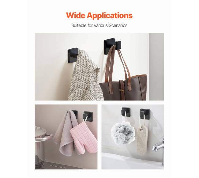 Juodas vonios aksesuarų komplektas, 5 dalys5