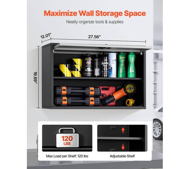 Metalinė sieninė spintelė su durelėmis1