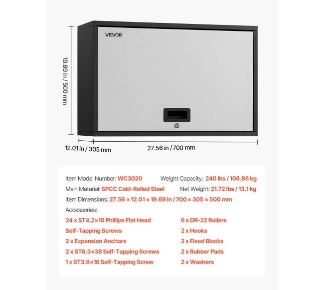 Metalinė sieninė spintelė su durelėmis6