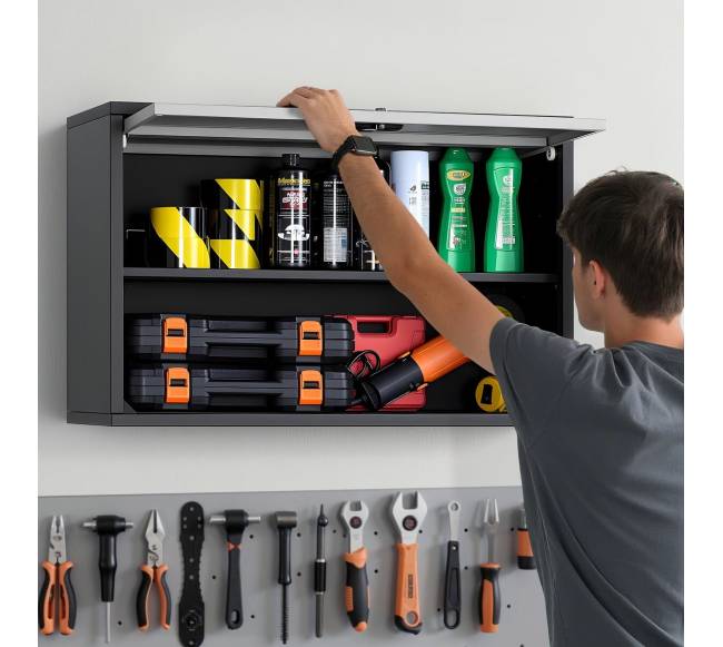 Metalinė sieninė spintelė su durelėmis7