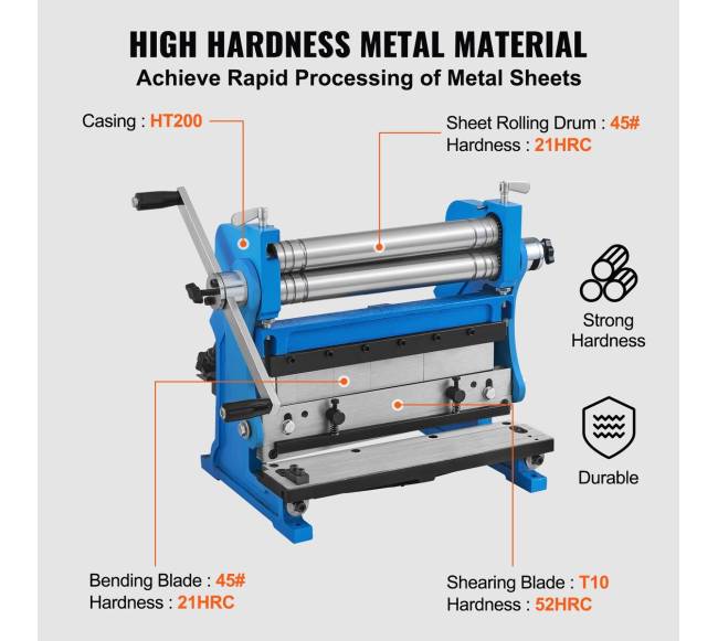 lakštinio metalo lenkimo staklės, 3 viename, 30 cm3