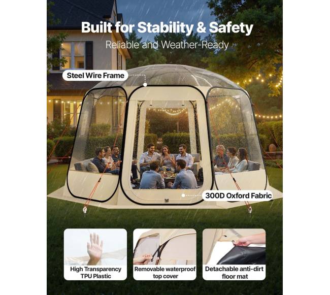 Iššokanti burbulinė palapinė 10-12 asmenims2