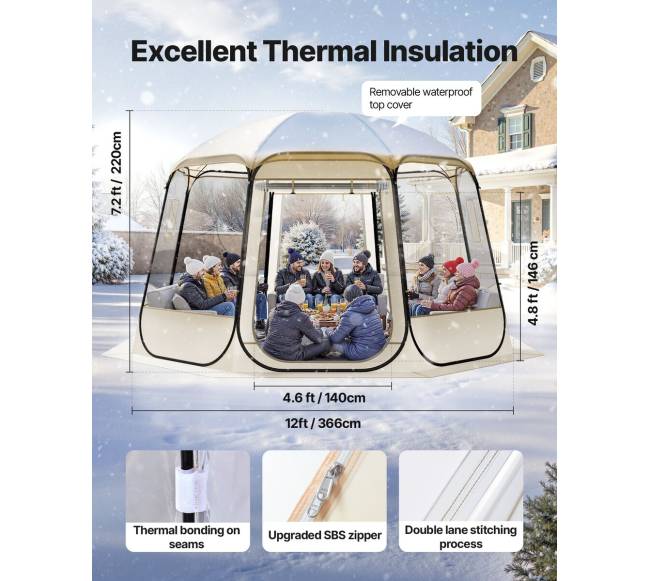 Iššokanti burbulinė palapinė 10-12 asmenims4