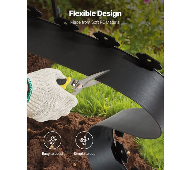 Plastikinė sodo tvorelė 2000 x 10 cm4