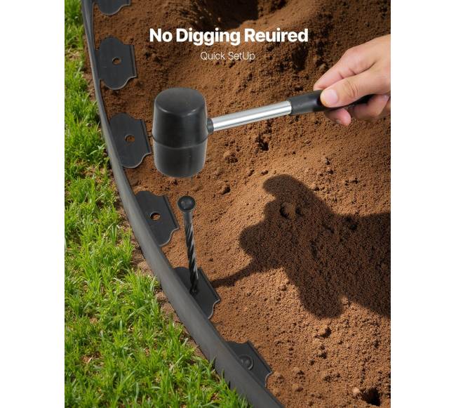 Plastikinė sodo bortų juosta 1000x10 cm3