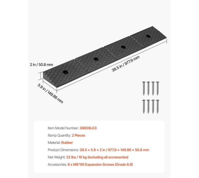 Guminis borto pandusas, 15 tonų apkrova6