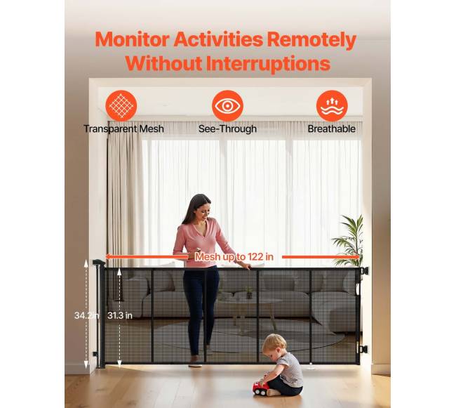 Ištraukiama kūdikių tvorelė, juoda3