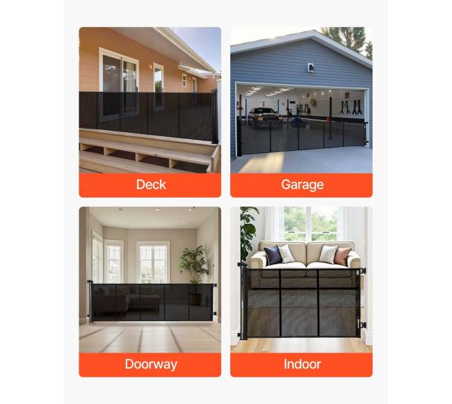 Ištraukiama kūdikių tvorelė, juoda6