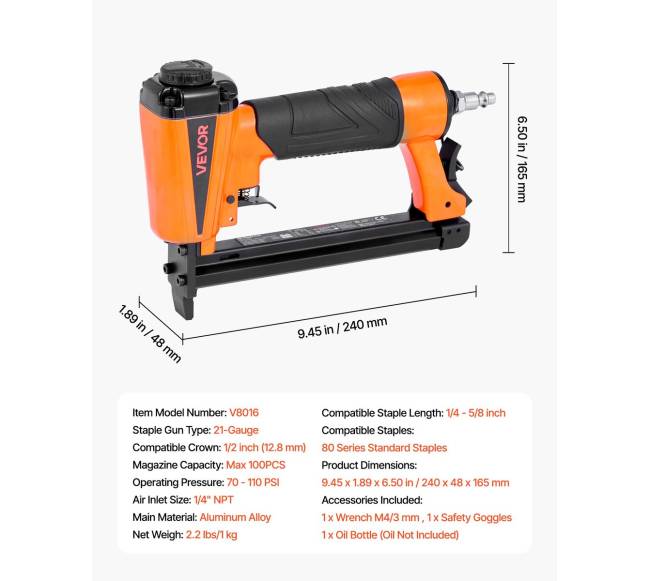 Pneumatinis kablių pistoletas medienai, apmušalams6
