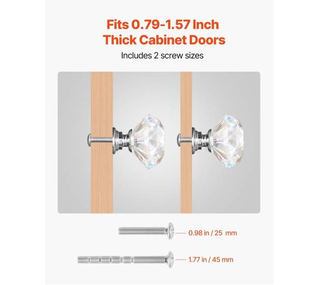 Spintelės rankenėlės, 31 mm, 12 vnt.3