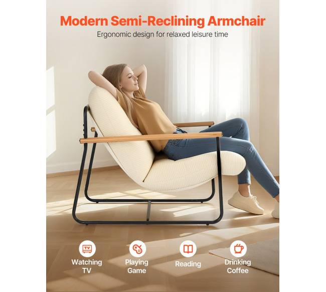 Metalinė minkšta kėdė su medinėmis atramomis1