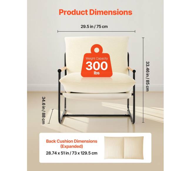 Metalinė minkšta kėdė su medinėmis atramomis2