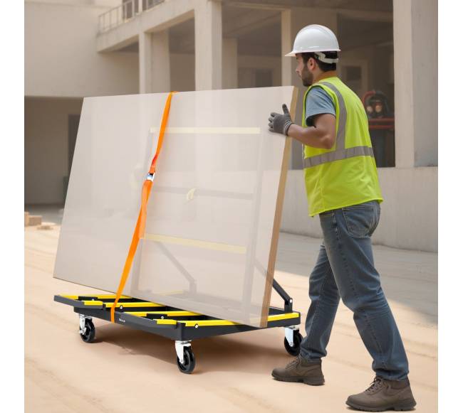 Gipso kartono vežimėlis su ratukais7