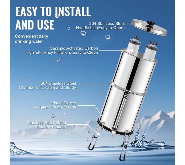 Gravitacinė vandens filtravimo sistema 2.25G5