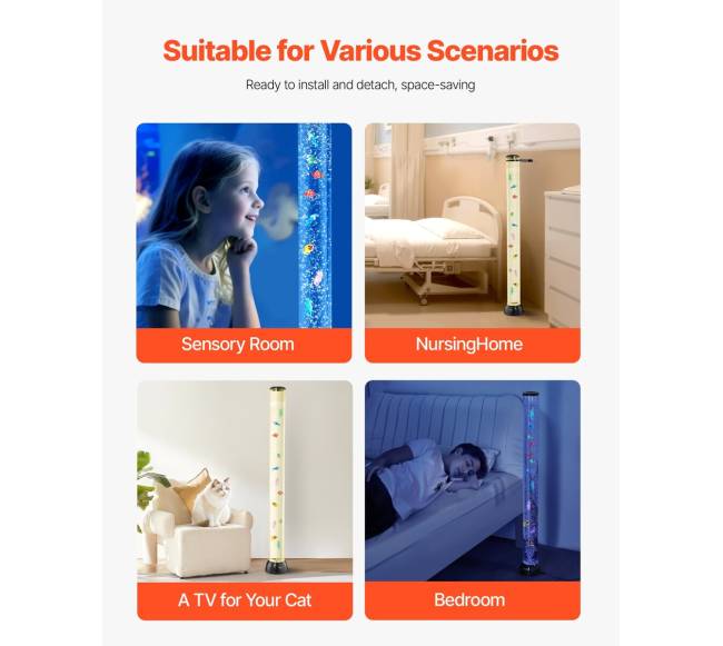 120 cm sensorinė burbulinė lempa5