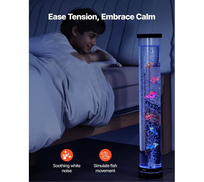 16 spalvų akvariumo burbulų lempa1