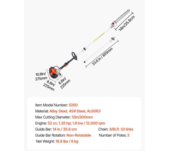 Benzininis genėjimo pjūklas6