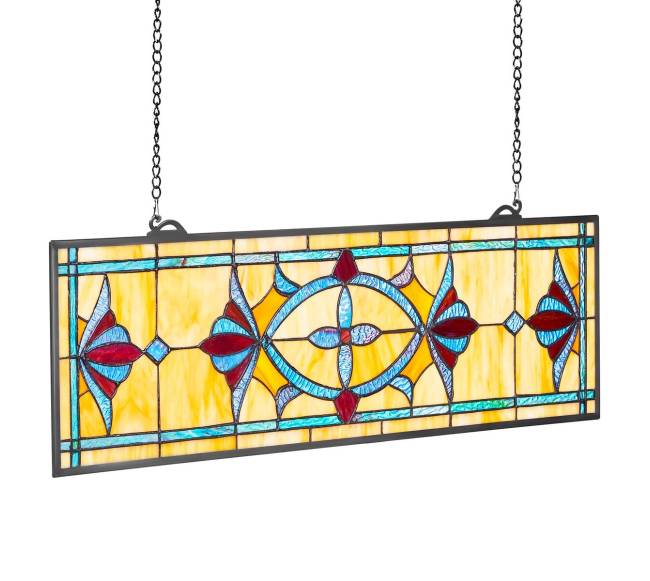 Vitražo langas su grandine, 813 x 250 mm8