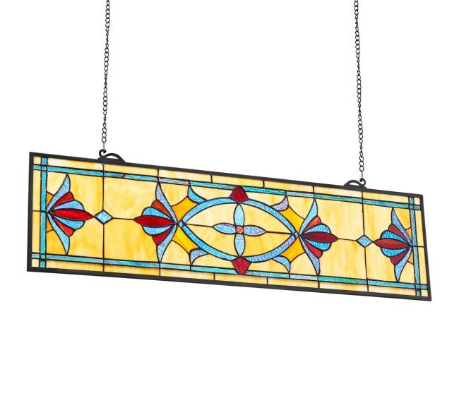 Vitražo langas su grandine, 813 x 250 mm10