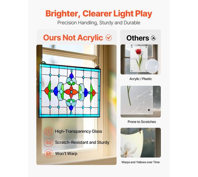 Tifanio stiliaus vitražo lango panelė4