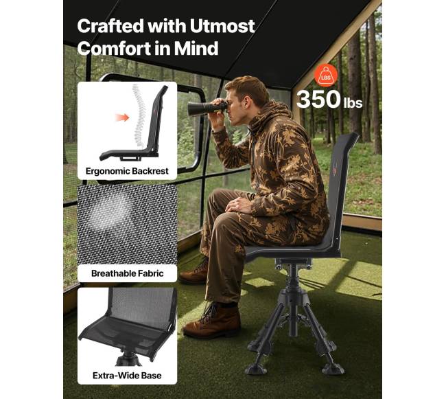 Kėdė medžioklei, 360 besisukanti, sulankstoma1