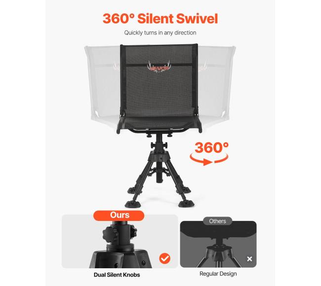 Kėdė medžioklei, 360 besisukanti, sulankstoma2