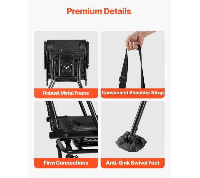 Medžioklės kėdė, 360 tyli sukimasis3