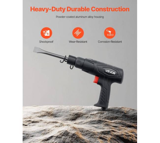 Pneumatinis kūjis su 4 kaltų rinkiniu5