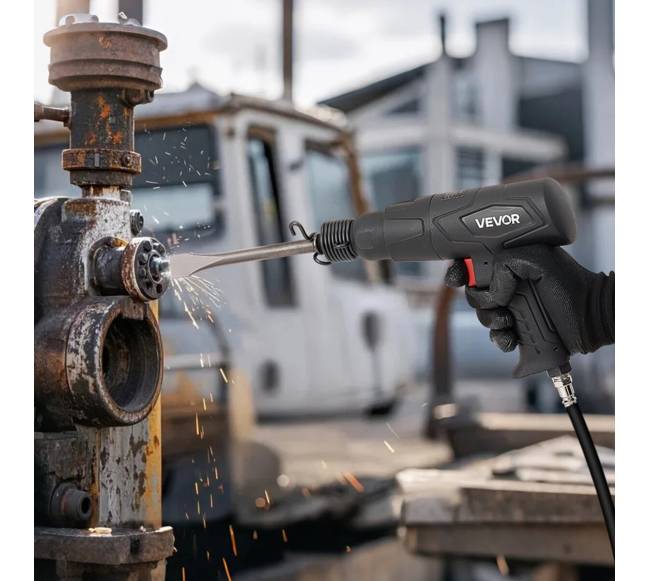 Pneumatinis kūjis su 4 kaltų rinkiniu7