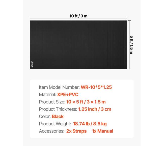 3x1,5 m bokso kilimėlis namų treniruotėms6