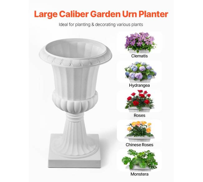 Plastikiniai urnos vazonai, 40 x 67 cm, 2 vnt.1