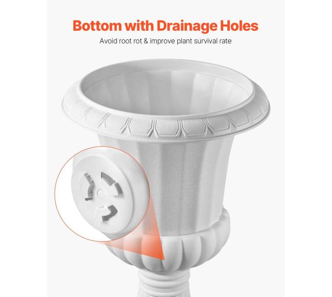 Plastikiniai urnos vazonai, 40 x 67 cm, 2 vnt.4