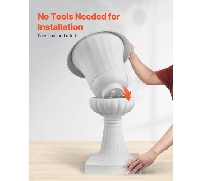 Plastikiniai urnos vazonai, 40 x 67 cm, 2 vnt.6