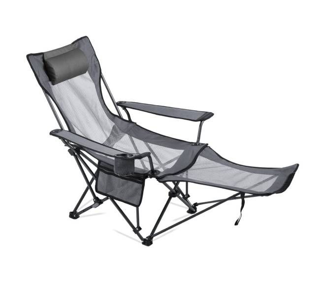 Reguliuojama sulankstoma kėdė stovyklavimui0