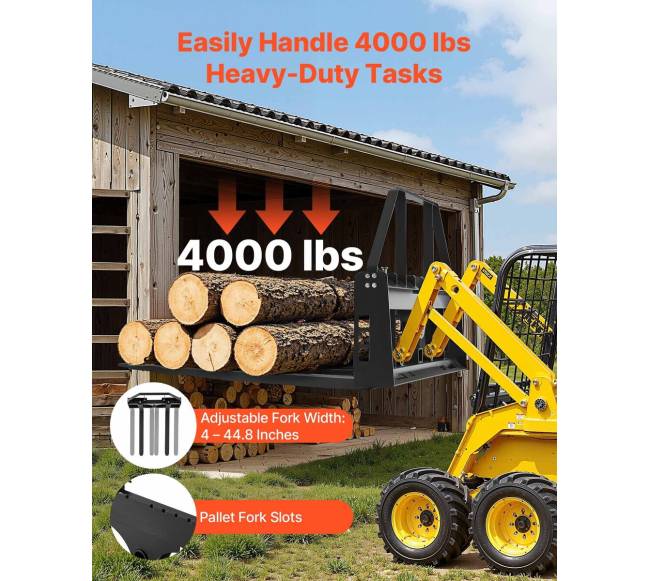 Krautuvo padėklų šakės 1814 kg apkrova1