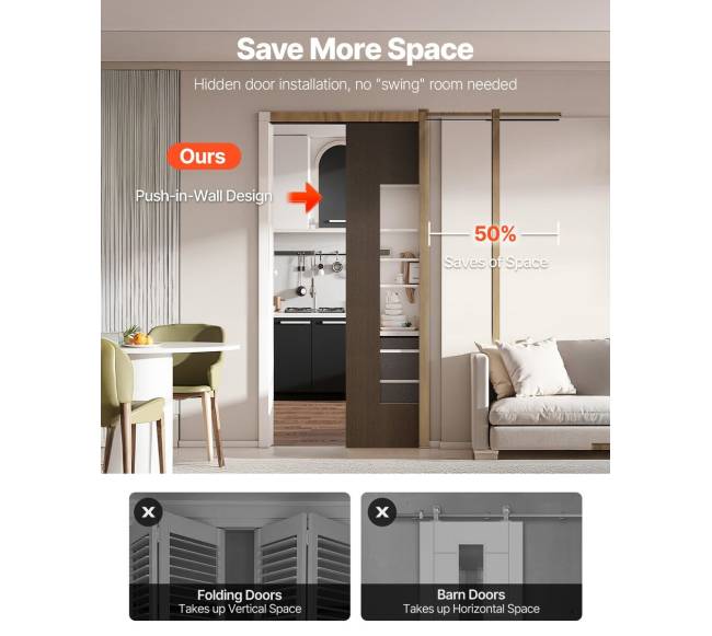 Kišeninių durų rėmas svetainei, 610-762mm pločio1