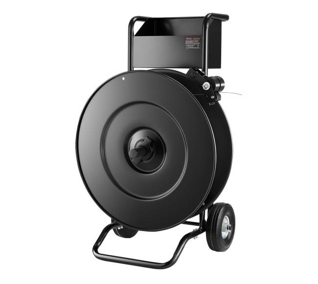 Diržų vežimėlis su diskiniu stabdžiu ir dėklu0