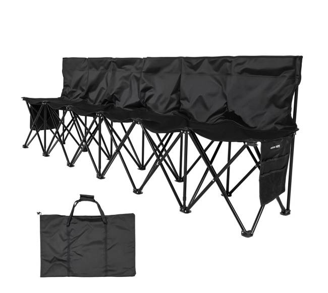 Sulankstoma futbolo kėdutė su kišenėmis8