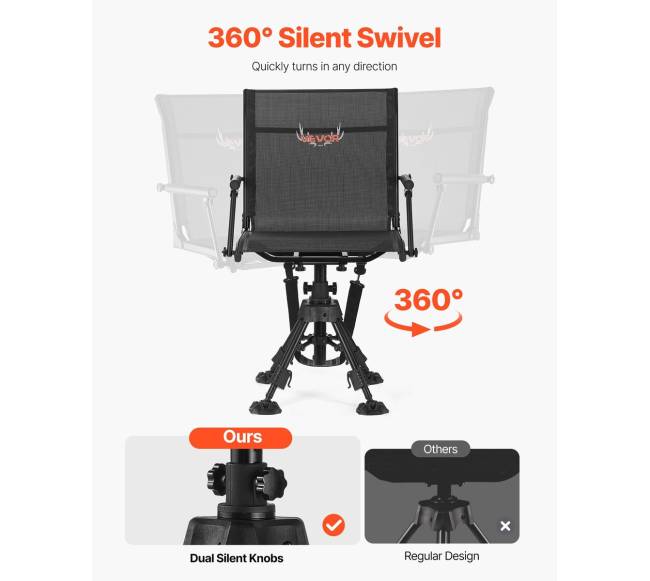 Medžioklės kėdė su 360 pasukimu2